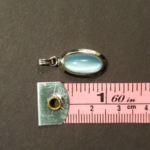 Opalite pendant with 12k gold metal
